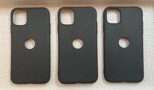 Soft black silicone cover for iPhone 11