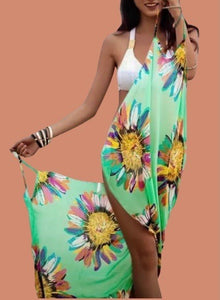 Halter Sling Chiffon Beach Cover-up