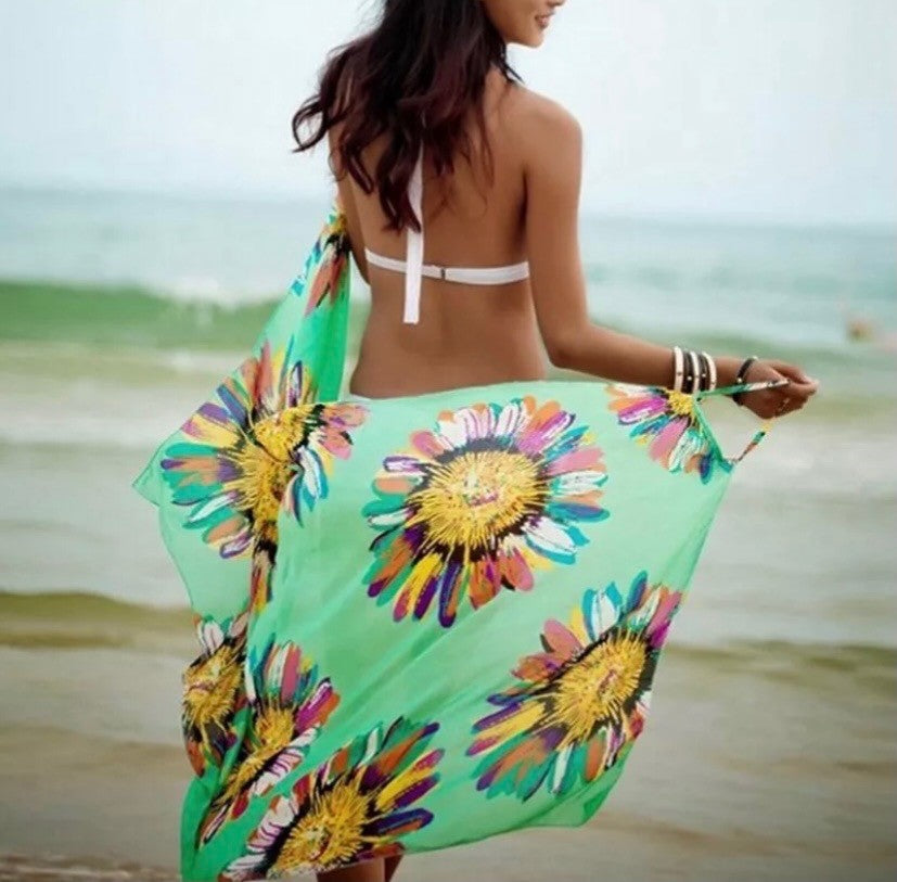 Halter Sling Chiffon Beach Cover-up